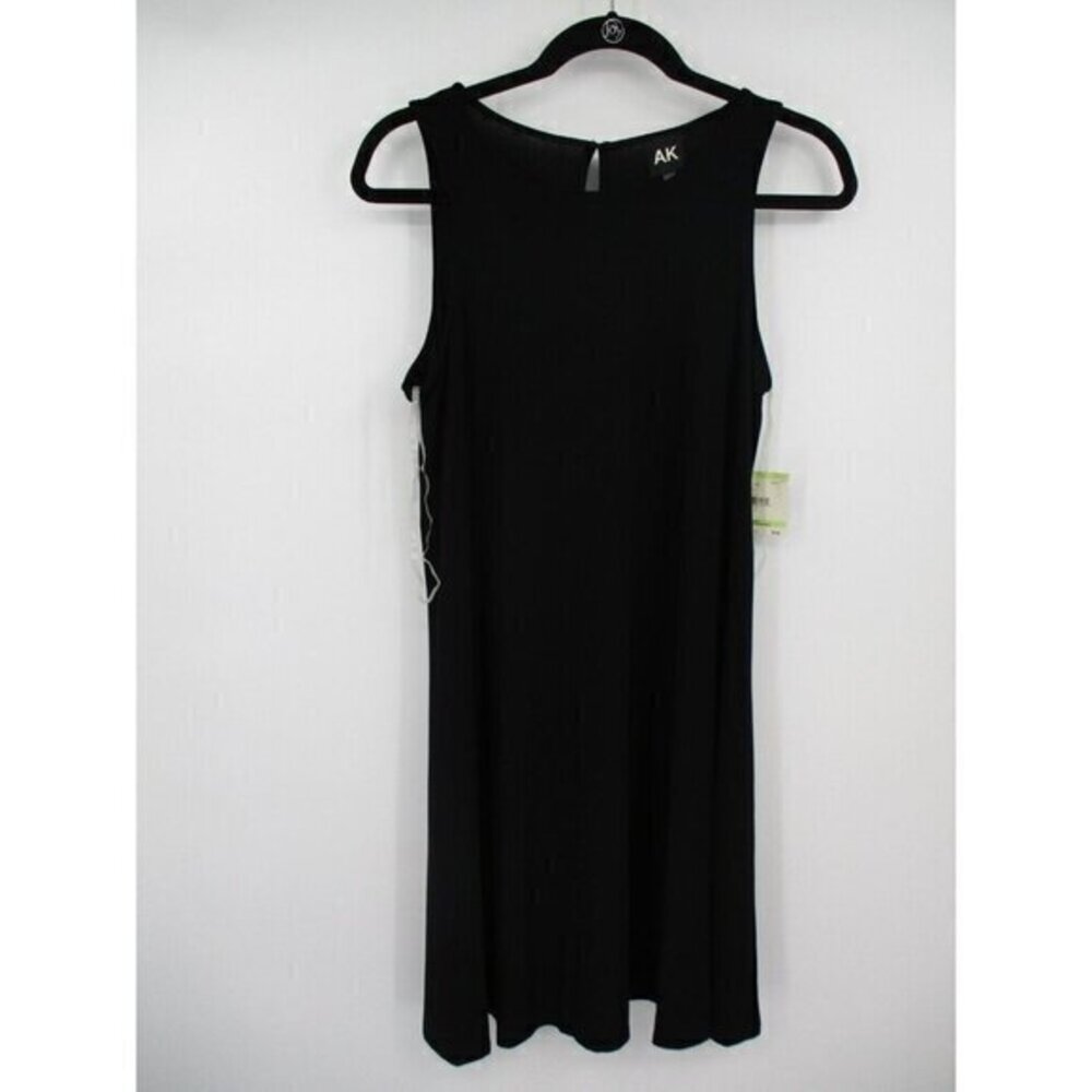 Anne Klein Womens Dress 4 Black Sleeveless Pullover Casual Preppy Lightweight